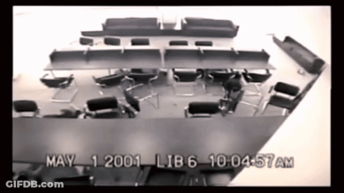 Waiting Room Black And White Photo GIF