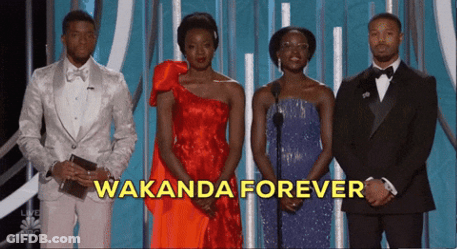 Wakanda Forever Casts GIF