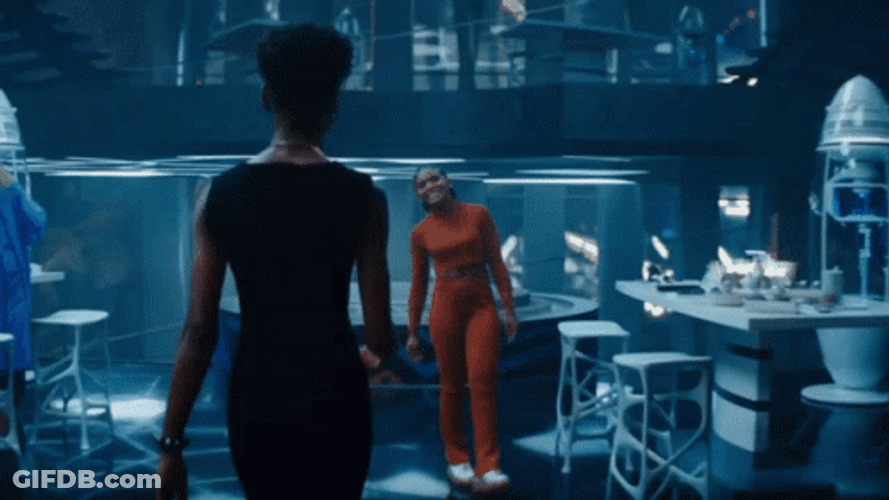 Wakanda Headquarters Handshake GIF