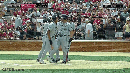 Wake Forest Vs Alabama Baseball Score 3 To 0 GIF
