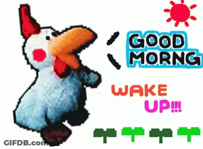 Wake Up Chicken GIF