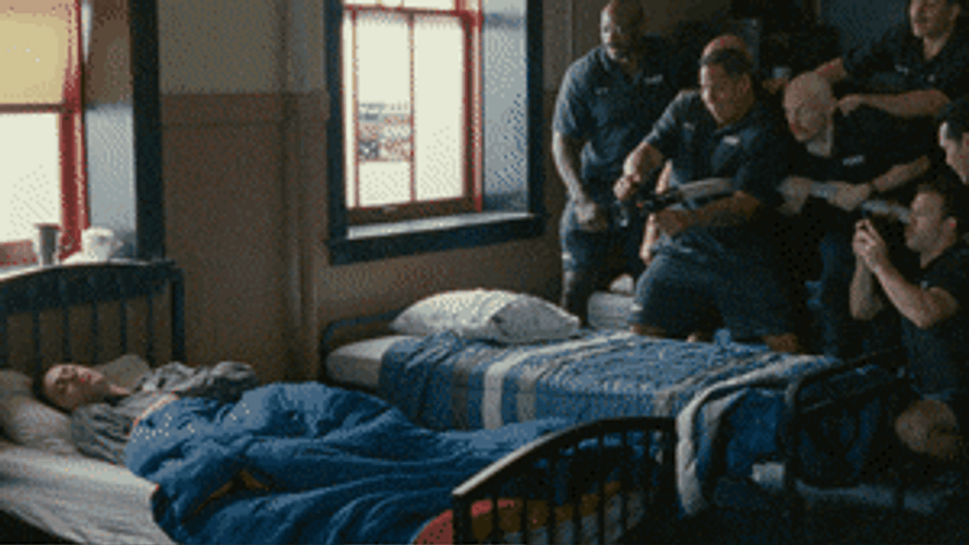 Wake Up Fire Hose GIF