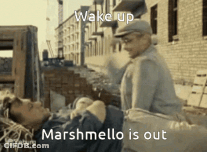 Wakeup Marshmello Is Out GIF