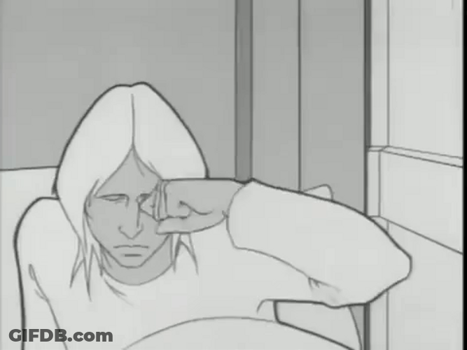 Waking Up Man Scratching Eyes GIF