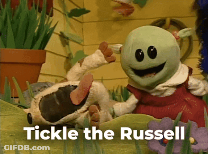 Waking Up Tickle The Russell GIF