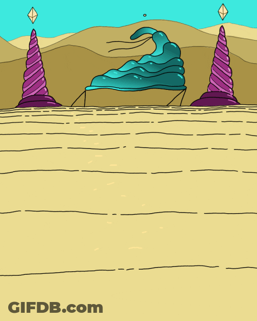 Walk 2D Animation Purple And Green GIF