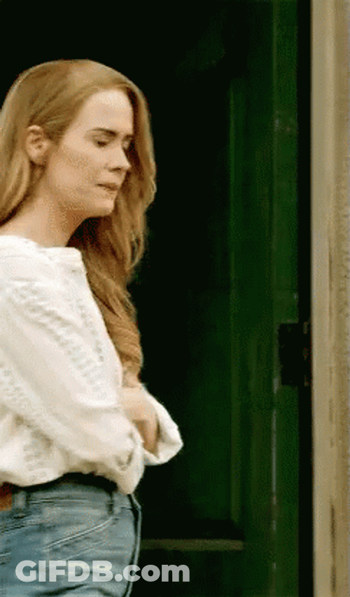 Walk Away Lady In White Top GIF