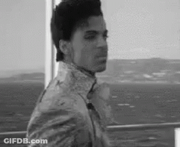 Walk Away Prince Black And White GIF
