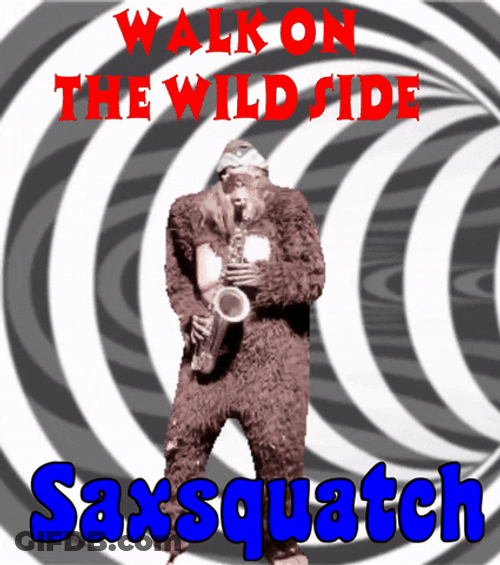 Walk On The Wild Side Sasquatch Saxophone GIF