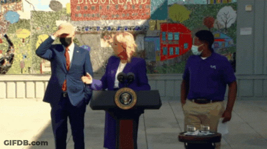 Walk Out Biden Ice Cream GIF