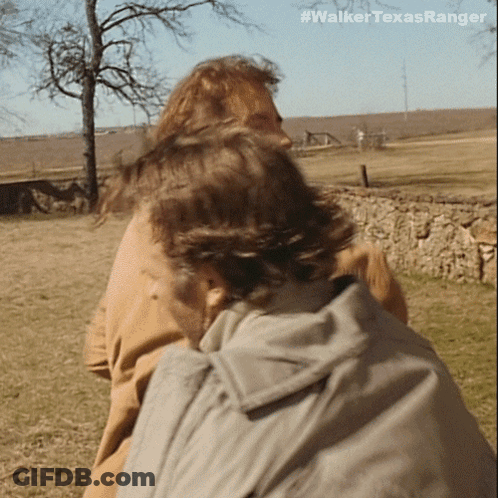 Walker Texas Ranger Written On Picture GIF