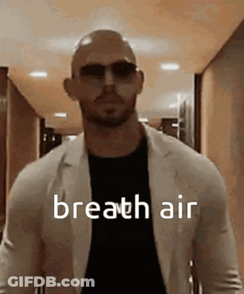 Walking Andrew Tate Breath Air GIF