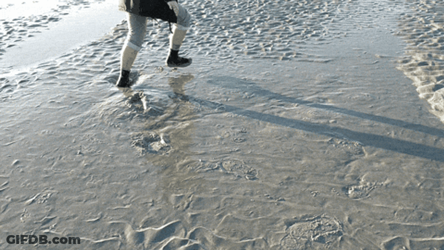 Walking Around Quicksand GIF
