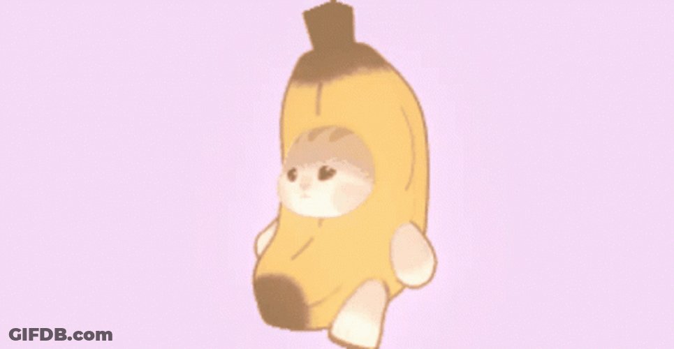 Walking Banana Cat Meme GIF