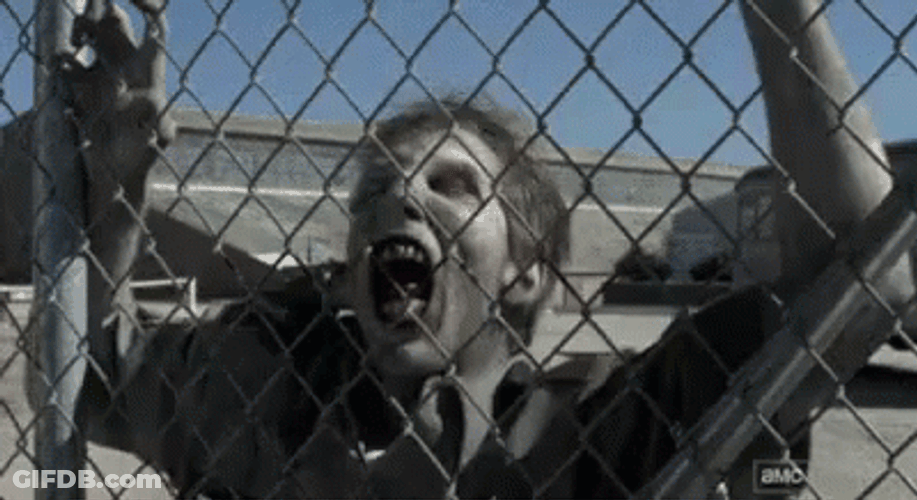 Walking Dead Hungry Zombie GIF