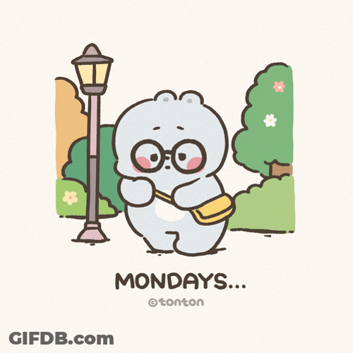 Walking Going To Work Even If Tired On Monday GIF
