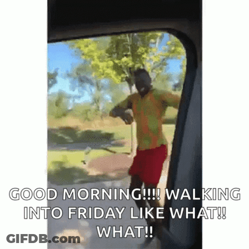 Walking Into Friday Funny Walk GIF