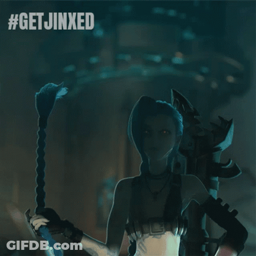 Walking Jinx Hair Twirling GIF