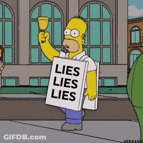 Walking Lies Homer Meme GIF