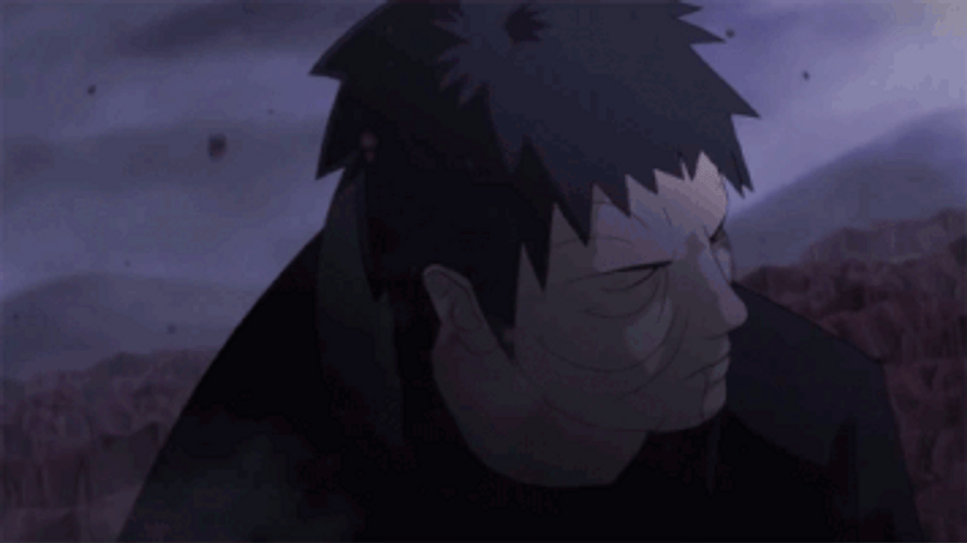 Walking Obito Uchiha In Battefield GIF