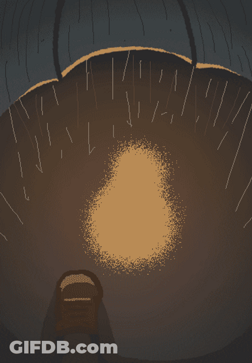 Walking On A Rainy Night GIF