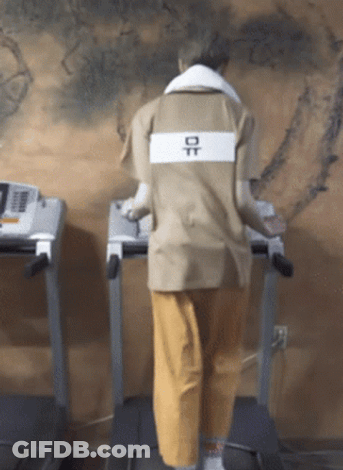 Walking On A Treadmill GIF