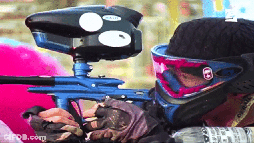 Walking Paintball Bad Aim GIF