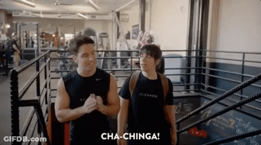 Walking Side By Side Cha Ching GIF
