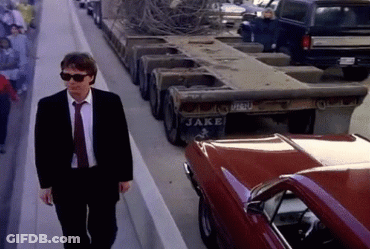Walking Sidewalk While Traffic GIF