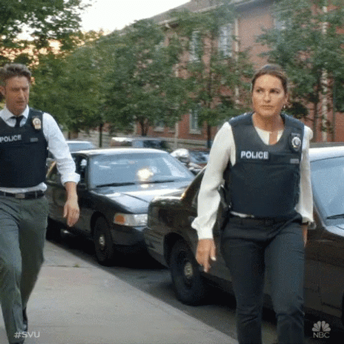 Walking Team Work Investigation GIF