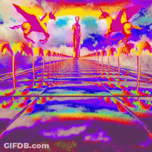 Walking Through Acid Trip GIF