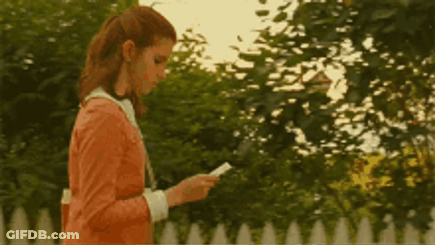 Walking While Reading GIF