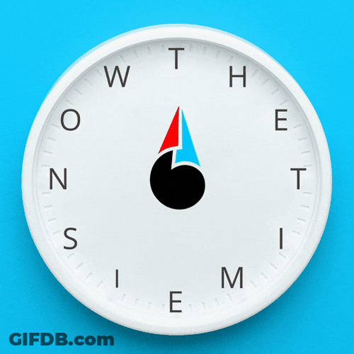 Wall Clock The Time Is Now GIF