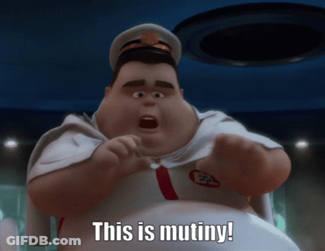 Wall E Movie Captain McCrea Mutiny GIF