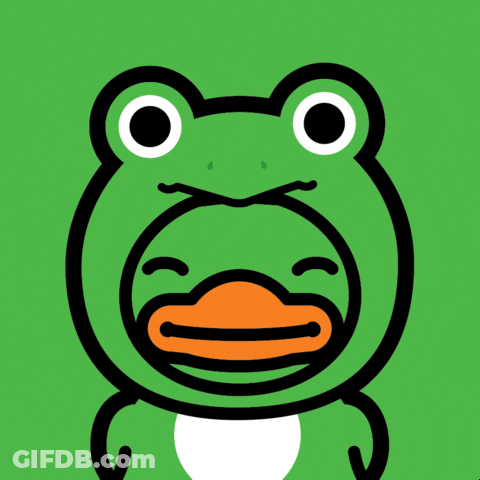 Wallpaper Bduck. Frog. GIF