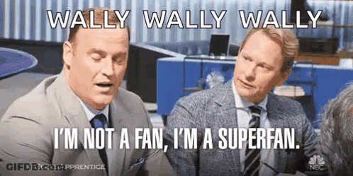 Wally Wally Wally Super Fan GIF