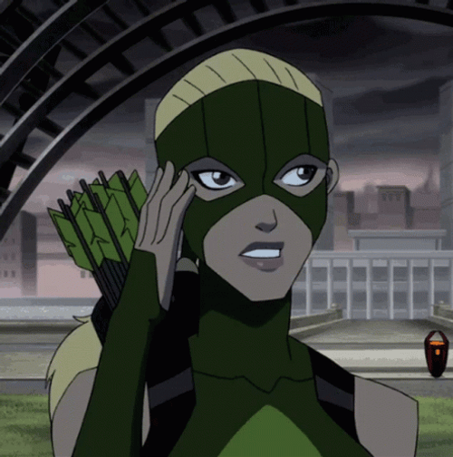 Wally West And Artemis Kissed GIF
