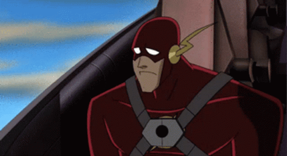 Wally West Justice League Surprised GIF