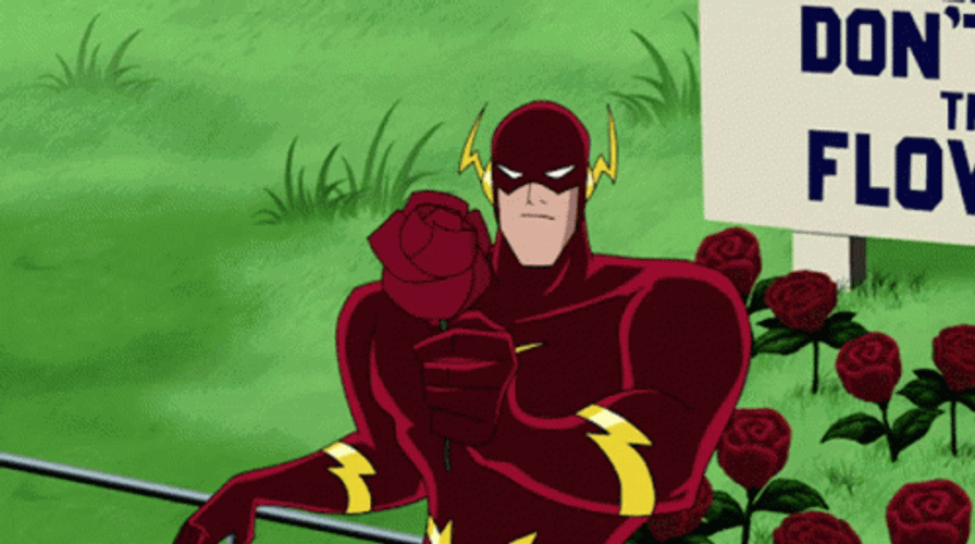 Wally West Pick Flower GIF
