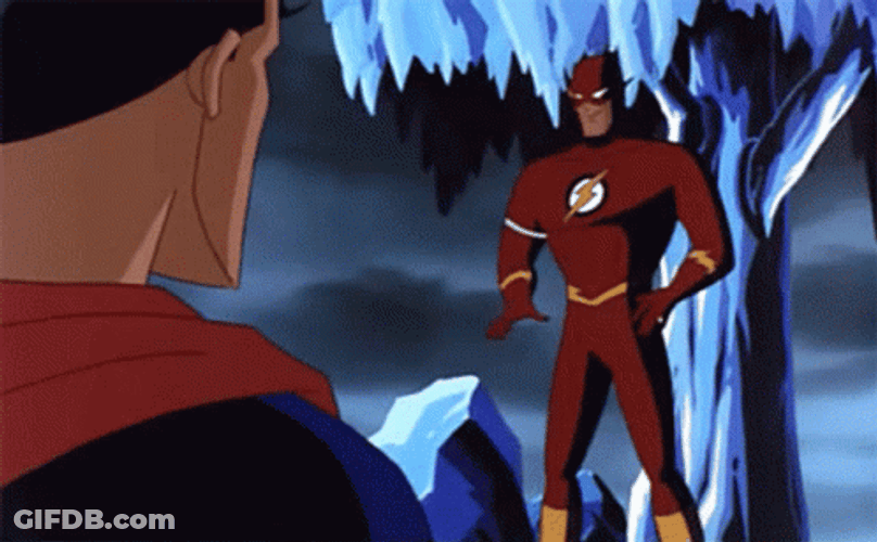 Wally West Prepared To Flash Up High GIF