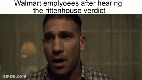 Walmart Employees After Hearing Rittenhouse Verdict GIF