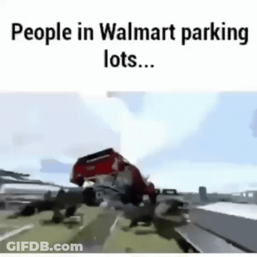 Walmart Funny Quick Car Parking GIF