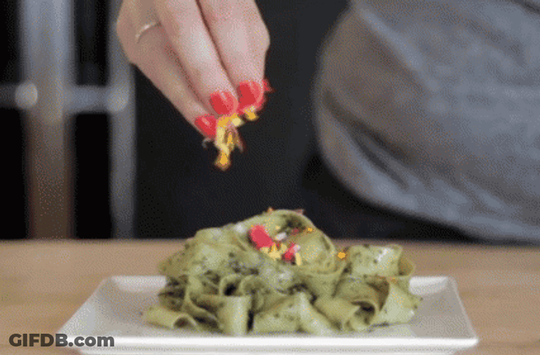 Walnut Pesto Penne Pasta GIF