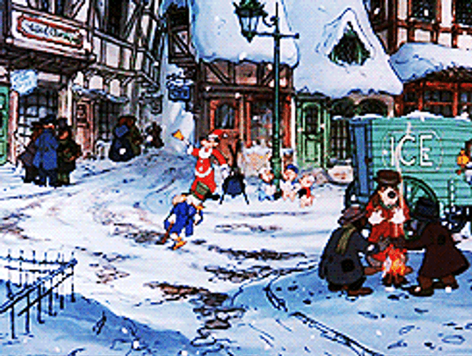 Walt Disney Christmas Winter Season Scrooge Mcduck Walking GIF