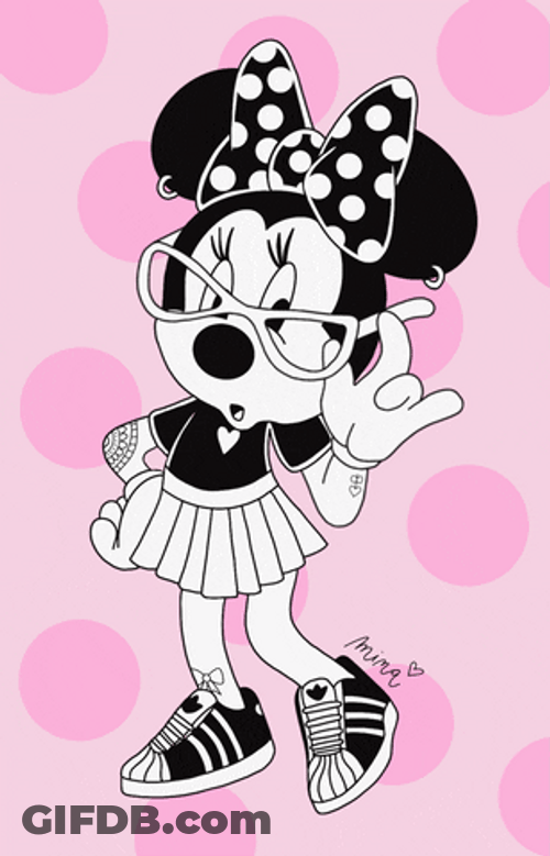 Walt Disney Minnie Mouse Wearing Mini Skirt GIF