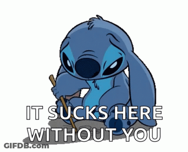 Walt Disney Sad Stitch This Sucks GIF