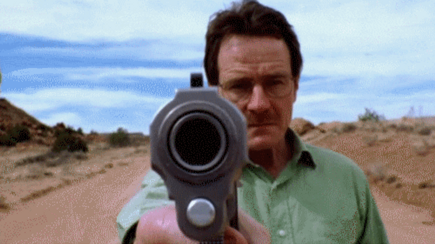Walter White Breaking Bad Gun GIF
