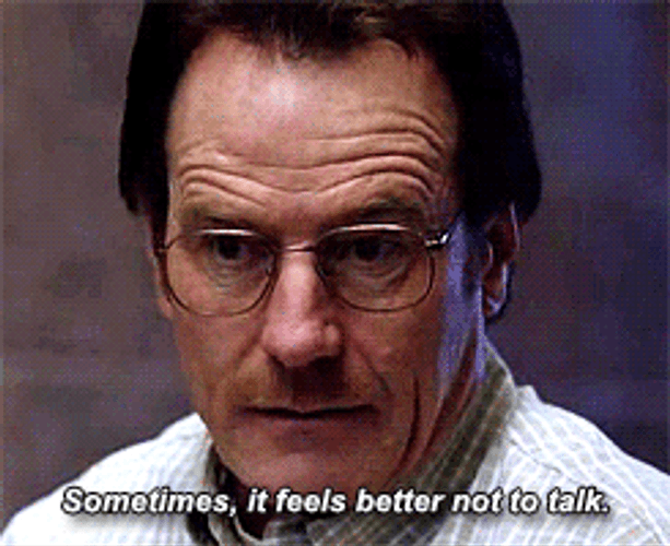 Walter White Don't Talk Scene GIF