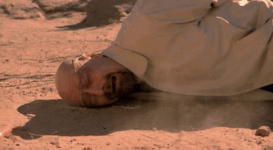 Walter White Falling Crying On Ground GIF