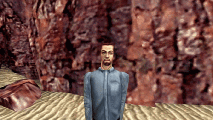 Walter White Falling Game Character Parody GIF